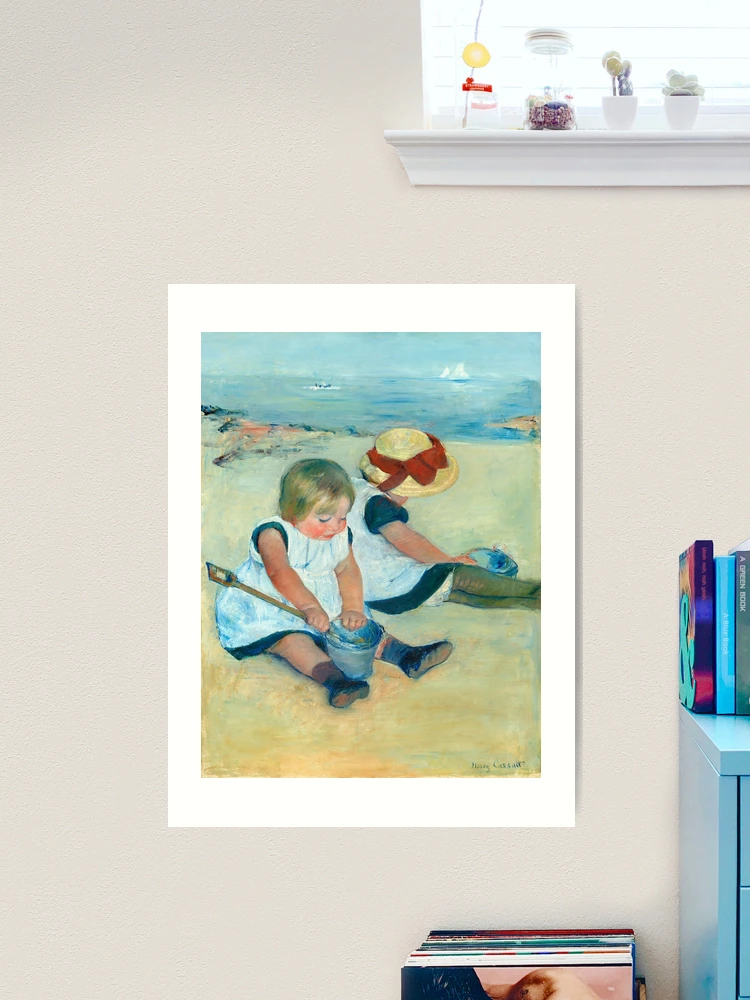 Mary Cassatt Art Print On 2024 Board “Children Playing On The Beach”