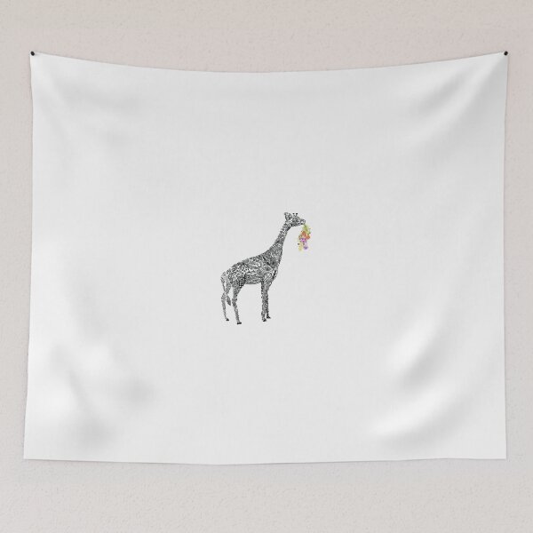 Item preview, Giraffe with flowers designed and sold by Kanika Mathur  Design.