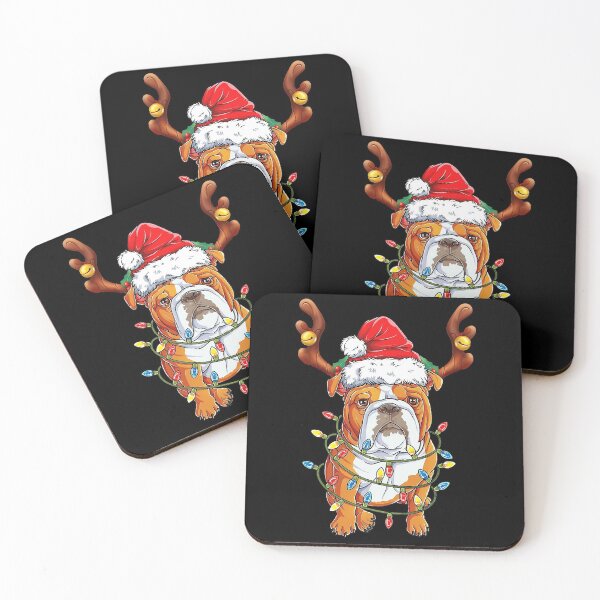 Item preview, English Bulldog Reindeer Funny Christmas designed and sold by RorenSteven.
