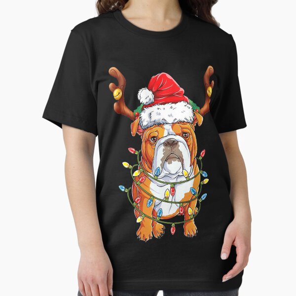 Item preview, English Bulldog Reindeer Funny Christmas designed and sold by RorenSteven.