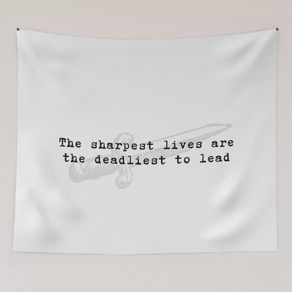 Item preview, The sharpest lives are the deadliest to lead - My Chem lyrics designed and sold by Verubi.