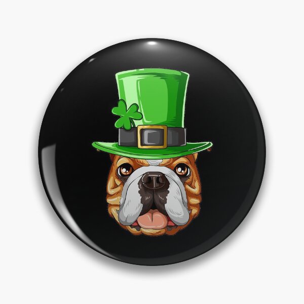 Item preview, English Bulldog St Patricks Day Irish Leprechaun designed and sold by RorenSteven.