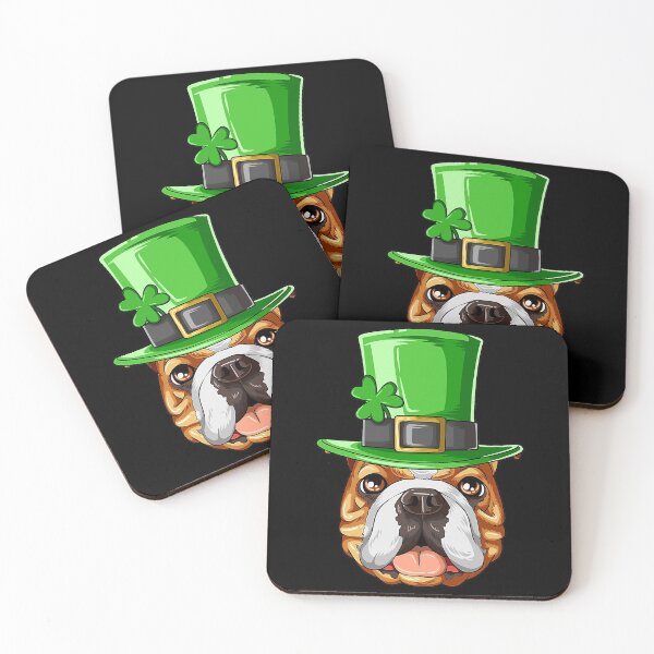 Item preview, English Bulldog St Patricks Day Irish Leprechaun designed and sold by RorenSteven.