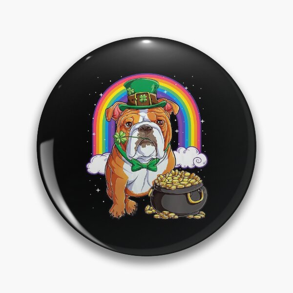 Item preview, English Bulldog St Patricks Day Leprechaun Dog designed and sold by RorenSteven.