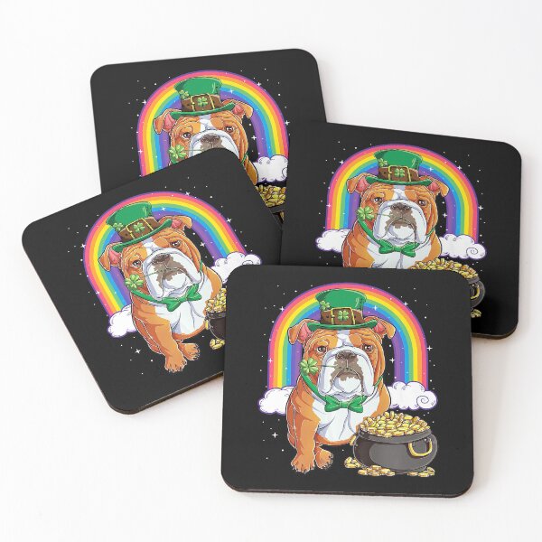 Item preview, English Bulldog St Patricks Day Leprechaun Dog designed and sold by RorenSteven.