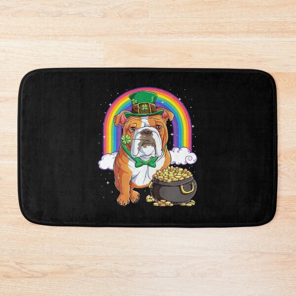 Item preview, English Bulldog St Patricks Day Leprechaun Dog designed and sold by RorenSteven.