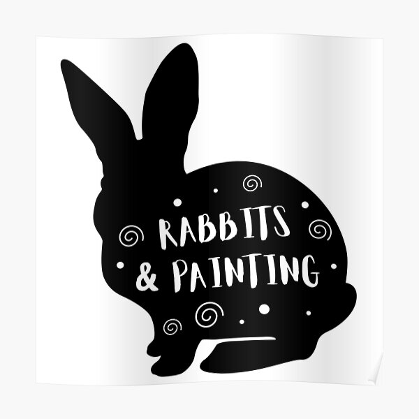 Poster Kaninchen Malen Redbubble