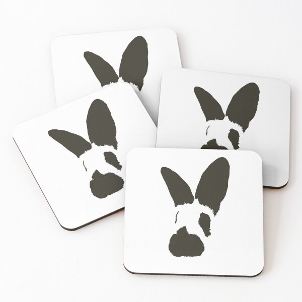Item preview, Abstract Black and White Rabbit designed and sold by Arkneer.