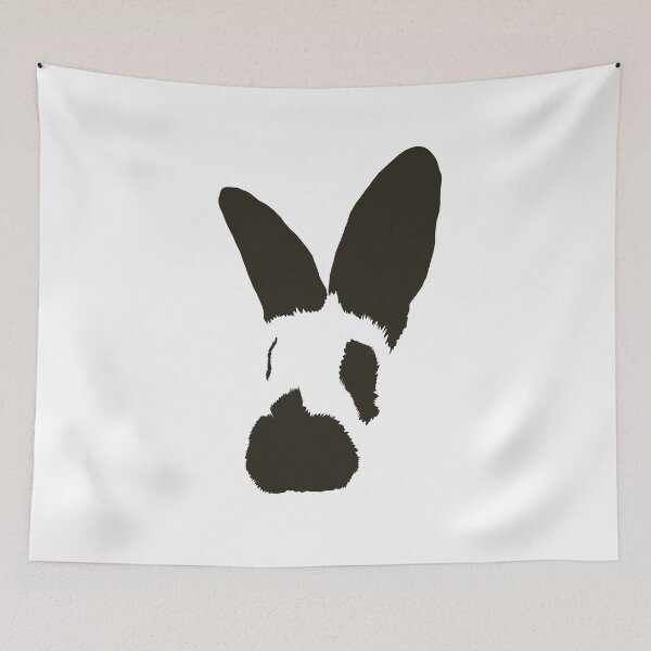 Item preview, Abstract Black and White Rabbit designed and sold by Arkneer.