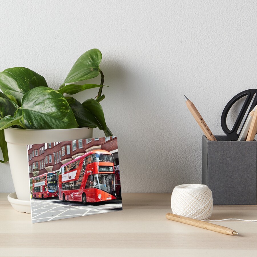 New Routemaster London Bus Art Board Print
