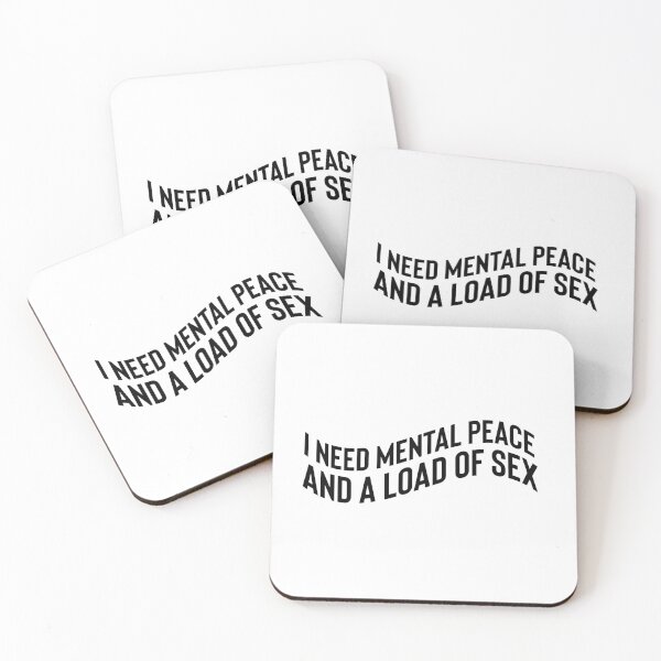 Item preview, I Need mental peace & sex designed and sold by Honeybee Designs.