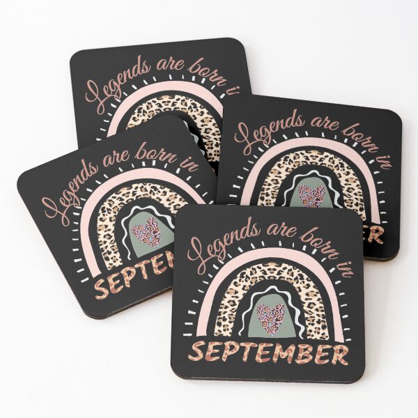 Item preview, Legends are Born in September, Leopard Boho Rainbow  designed and sold by ACC .