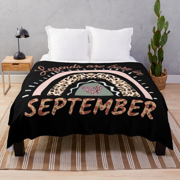 Item preview, Legends are Born in September, Leopard Boho Rainbow  designed and sold by ACC .