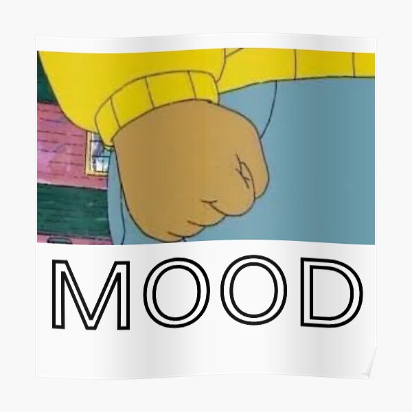 " Arthur's Clenched Fist Meme Funny Joke" Poster for Sale by