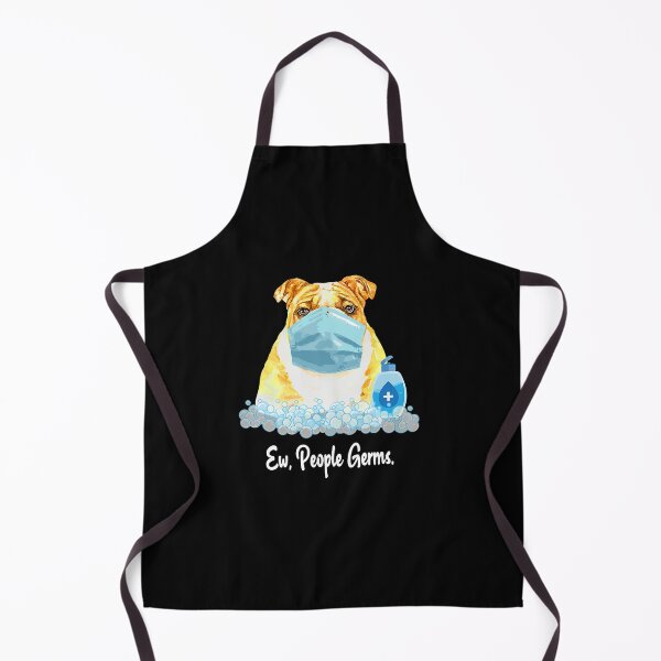 Item preview, Ew People Germs English Bulldog Wearing Face Mask designed and sold by RorenSteven.