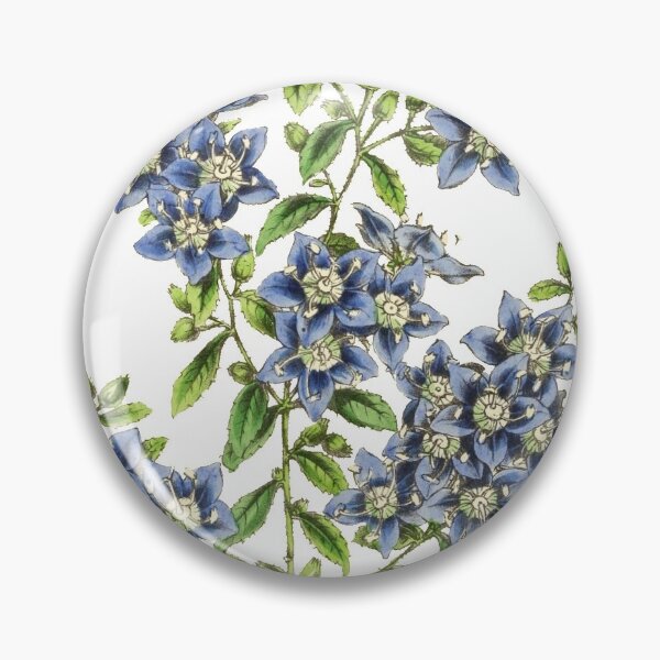 Item preview, Blue Wildflowers Botanical Print designed and sold by Veriepear.