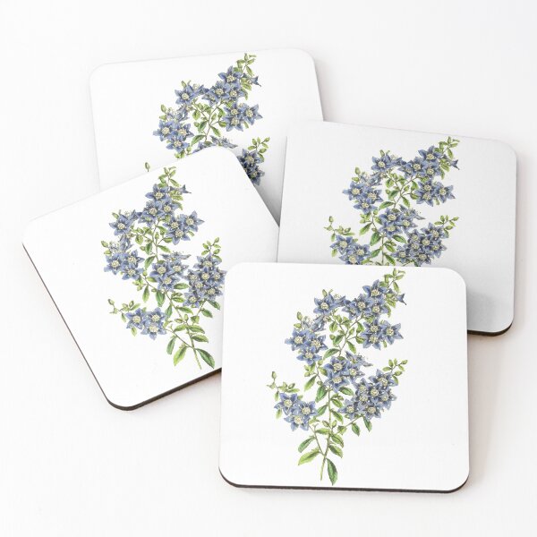 Item preview, Blue Wildflowers Botanical Print designed and sold by Veriepear.