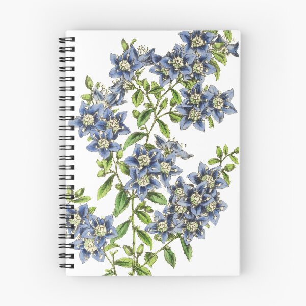 Item preview, Blue Wildflowers Botanical Print designed and sold by Veriepear.