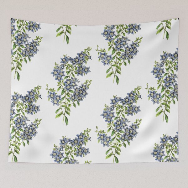 Item preview, Blue Wildflowers Botanical Print designed and sold by Veriepear.