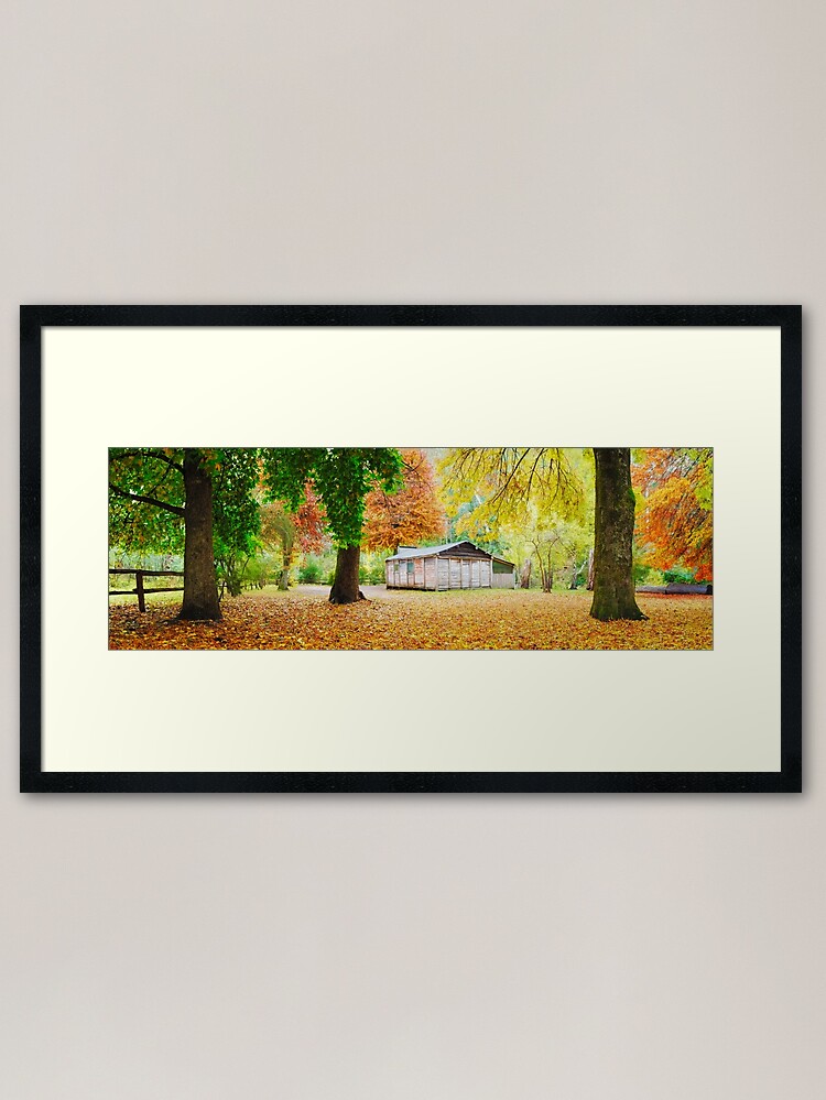 Alternate view of Pickerings Hut, Howqua Hills, Victoria, Australia Framed Art Print