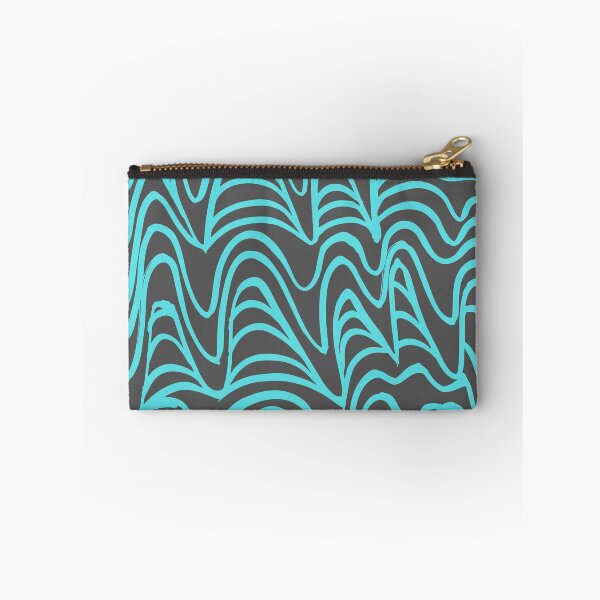 Item preview, Aqua Blue Wavy Lines Pattern designed and sold by CherryDamzel.