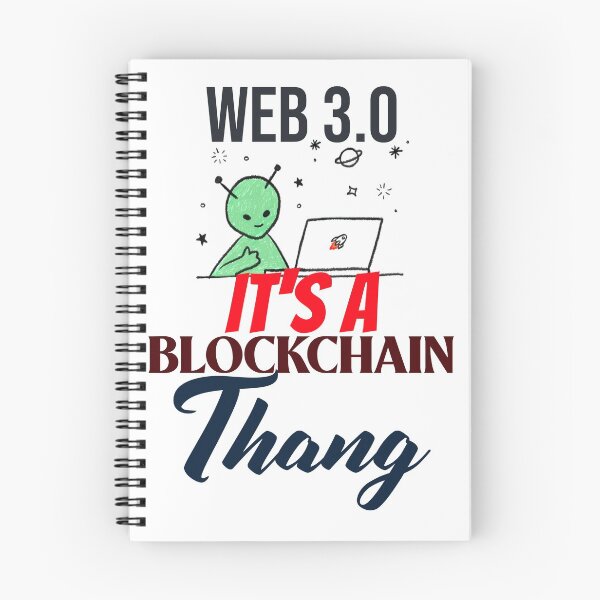 Item preview, Web 3.0: una cuestión de blockchain (con un divertido extraterrestre ovni) designed and sold by Cryptotease.