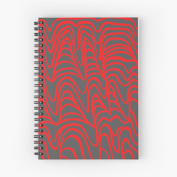 Item preview, Red Wavy Lines Pattern designed and sold by CherryDamzel.