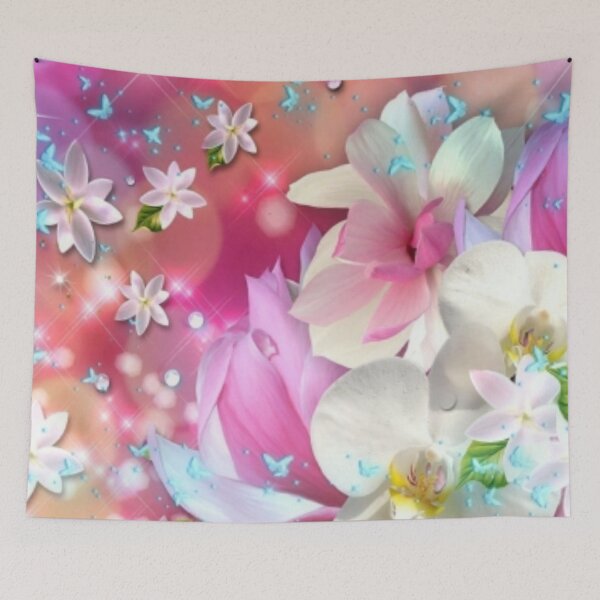 Item preview,  Pretty Pink and White Floral Designs designed and sold by cindyfordyce.