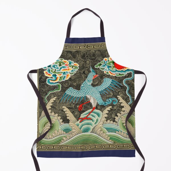 Item preview, Chinese traditional Qing official wear crane in waves royal designed and sold by Lizzysszhou.
