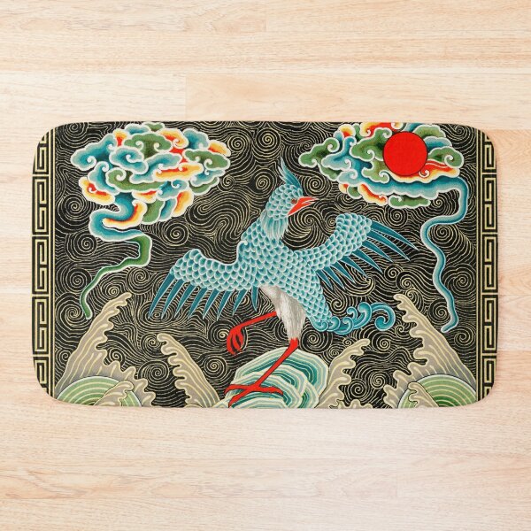 Item preview, Chinese traditional Qing official wear crane in waves royal designed and sold by Lizzysszhou.