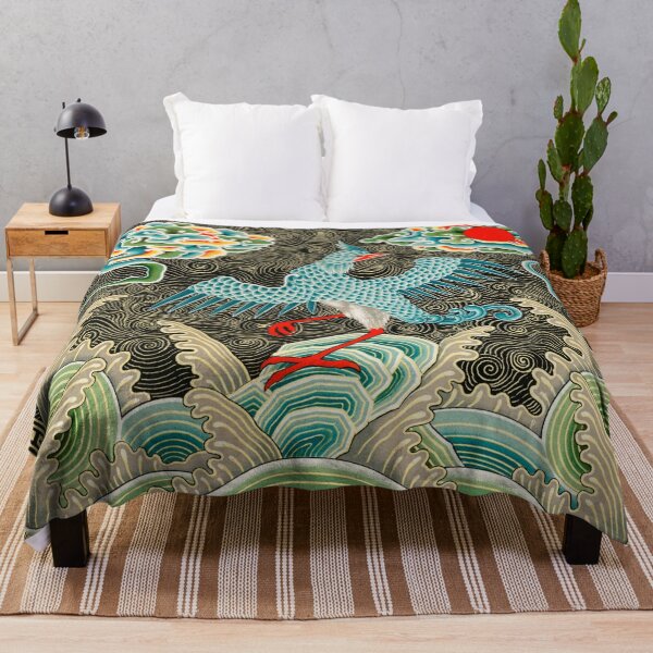Item preview, Chinese traditional Qing official wear crane in waves royal designed and sold by Lizzysszhou.