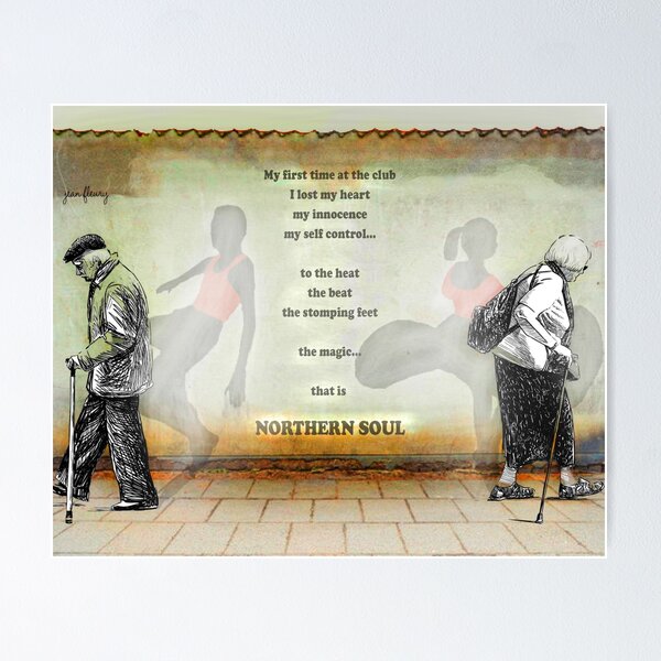 Item preview, Northern Soul Print Poster Canvas design by Pipberry designed and sold by Pipberry.