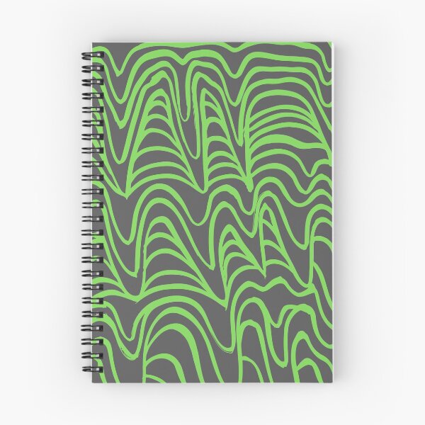 Item preview, Green Wavy Lines Pattern designed and sold by CherryDamzel.
