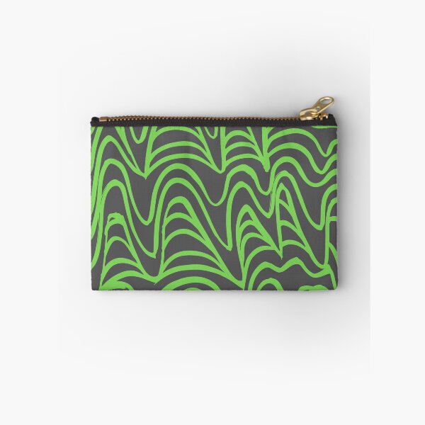Item preview, Green Wavy Lines Pattern designed and sold by CherryDamzel.