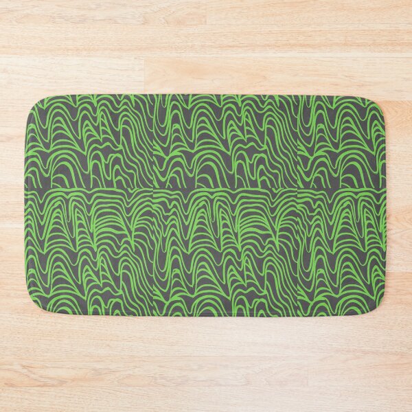 Item preview, Green Wavy Lines Pattern designed and sold by CherryDamzel.