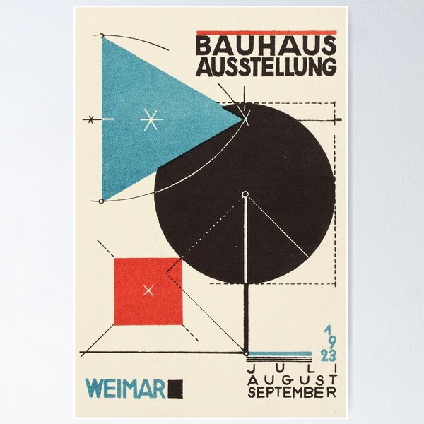 Illustration Bauhaus Deutschland Poster