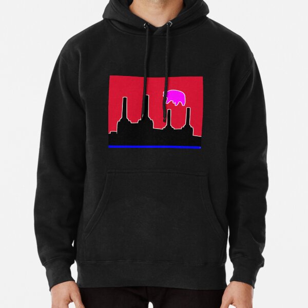 PINK FLOYD FLYING PIG OVER BATTERSEA Pullover Hoodie