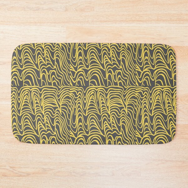 Item preview, Yellow Wavy Lines Pattern designed and sold by CherryDamzel.