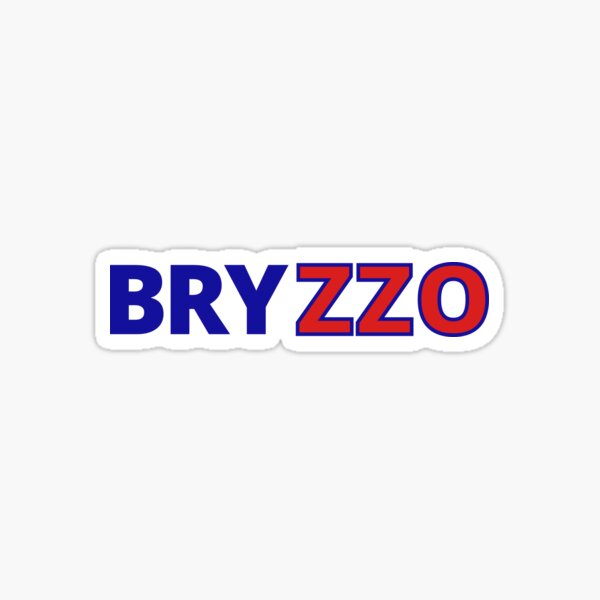 Bryzzo Souvenir Simple Blue And Red  Sticker for Sale by ShamaDesign