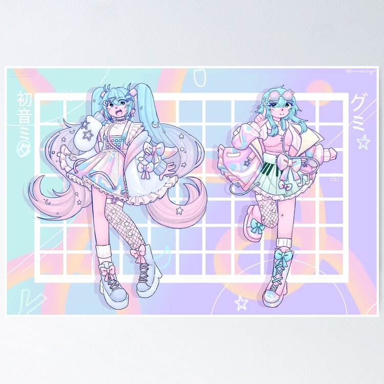 初音ミク GUMI アートポスター Drama 入手困難非売品ポスター 初音ミク GUMI アートポスター Drama 入手困難非売品ポスター