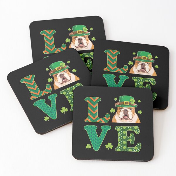 Item preview, I Love My English Bulldog St Patricks Day Dog Lover designed and sold by RorenSteven.