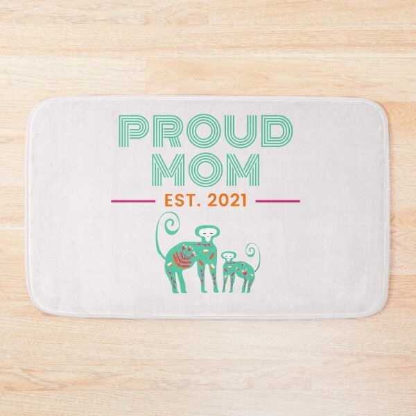 Item preview, Hand drawn mother monkey and baby monkey together in cute flat style-Proud Mom Parenting Lifestyle  designed and sold by Red-ElYoubi.