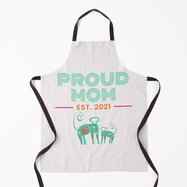 Item preview, Hand drawn mother monkey and baby monkey together in cute flat style-Proud Mom Parenting Lifestyle designed and sold by Red-ElYoubi.