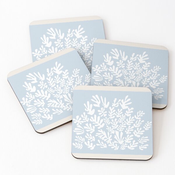 Artikelvorschau, Henri Matisse Flower, Papier Decoupes Art light blue white,Matisse Cutout's, Matisse inspired sheaf entworfen und verkauft von re-make-.