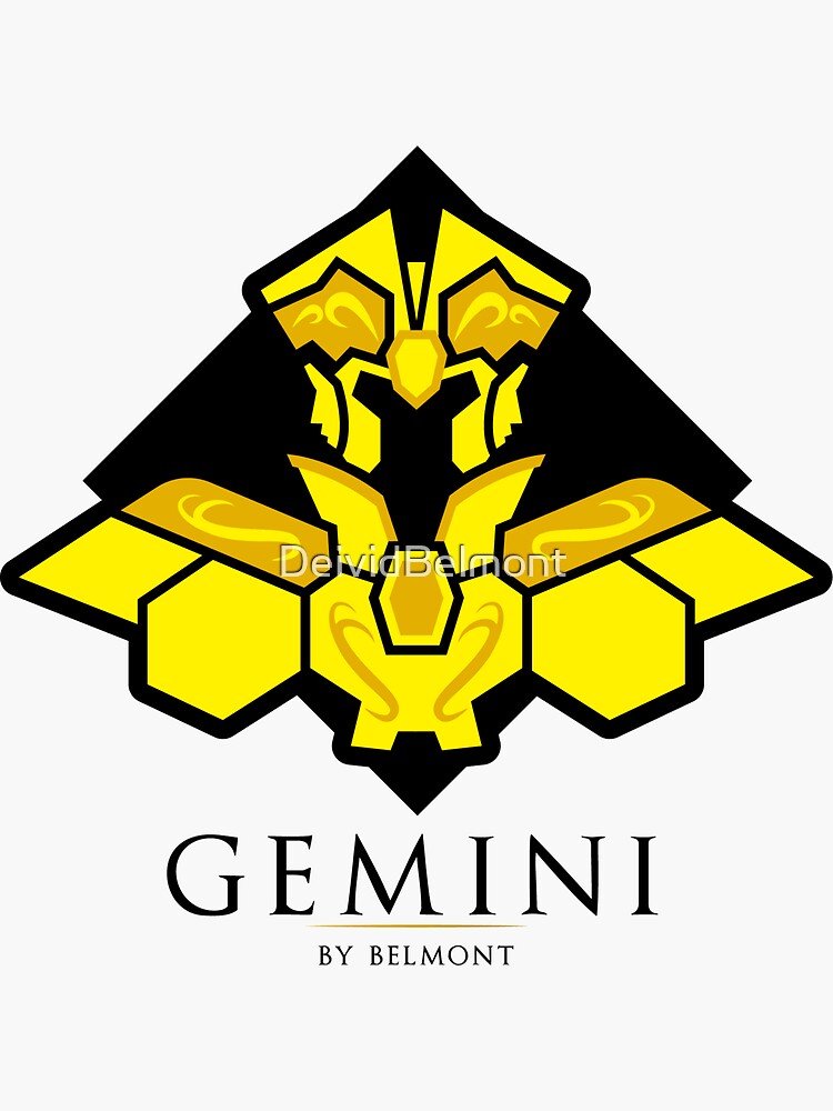 "Gemini Gold Cloth v2" Sticker for Sale by DeividBelmont Redbubble