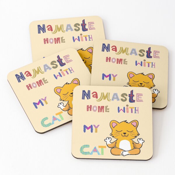 Item preview, Namaste At Home With My Cat designed and sold by Perceptible.