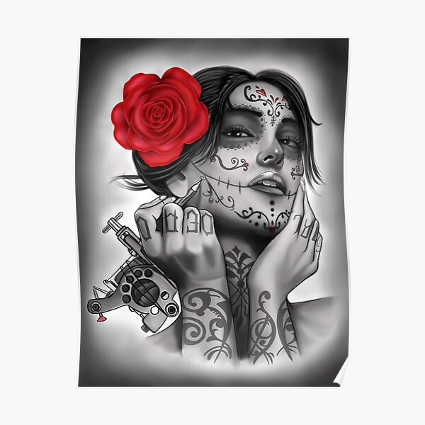 Day of the Dead Art Design, Day of the DeaD, Dia De Los Muertos Poster
