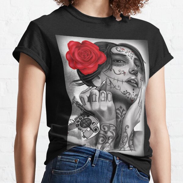 Day of the Dead Art Design, Day of the DeaD, Dia De Los Muertos Classic T-Shirt