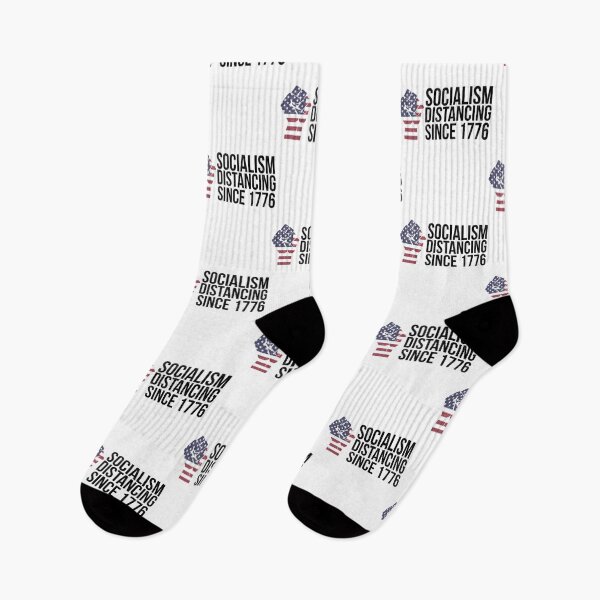 Item preview, Socialism Distancing T-ShirtSocialism Distancing since 1776 - Flag Fist Grunge  designed and sold by TheUmbrrella.