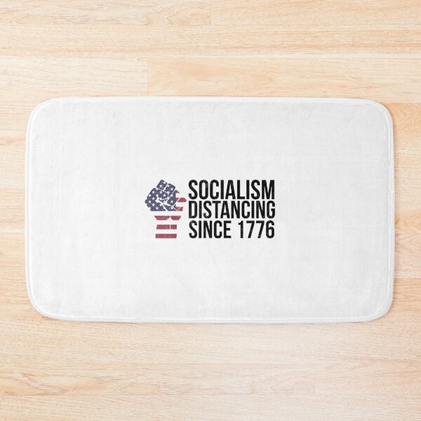Item preview, Socialism Distancing T-ShirtSocialism Distancing since 1776 - Flag Fist Grunge designed and sold by TheUmbrrella.